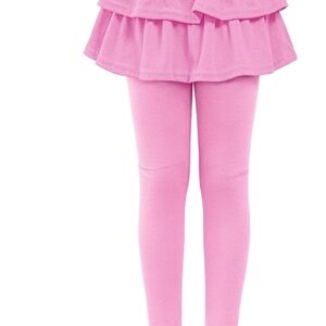 Pink Ruffled Skirt Leggings for Kids